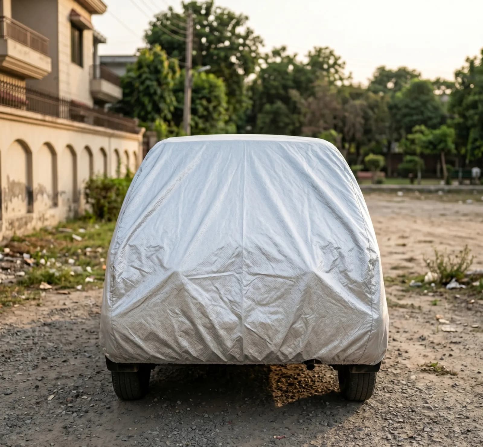 Premium Silver Car Body Cover for Suzuki Mehran - Perfect Fit