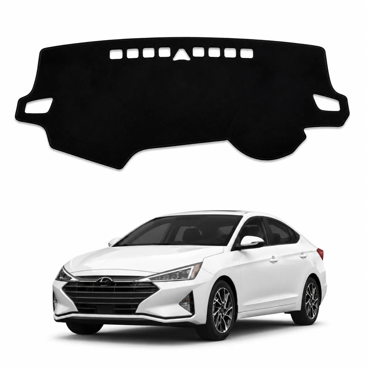 Hyundai Elantra 2021–2024 Premium Velvet Dashboard Mat